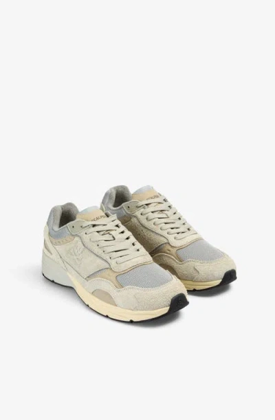 Scalpers Suede Sneakers With Sports Sole In Multi