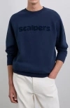 Scalpers Terry Sweater In Blue