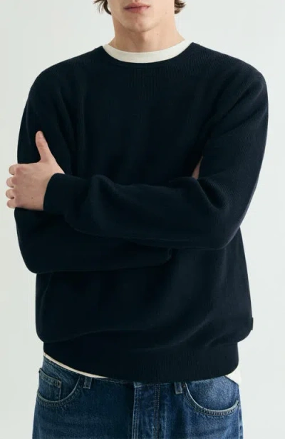 Scalpers Textured Knit Sweater In Blue