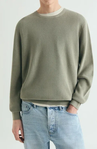 Scalpers Textured Knit Sweater In Green
