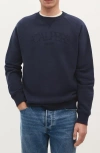 Scalpers Theatre Flock Sweater In Blue