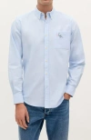 Scalpers Tromso Oxford Bd Shirt In Blue