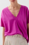 Scalpers V Plain Skull Tee In Purple
