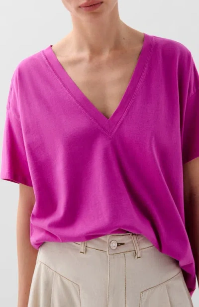 Scalpers V Plain Skull Tee In Purple
