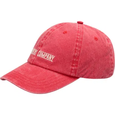 Scalpers Vintage Style Cap In Red