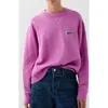 Scalpers Waffle Patch Sweater In Purple
