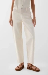 Scalpers White Trize Denim Pant In Animal Print