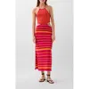 Scalpers Ziggy Knit Dress In Orange