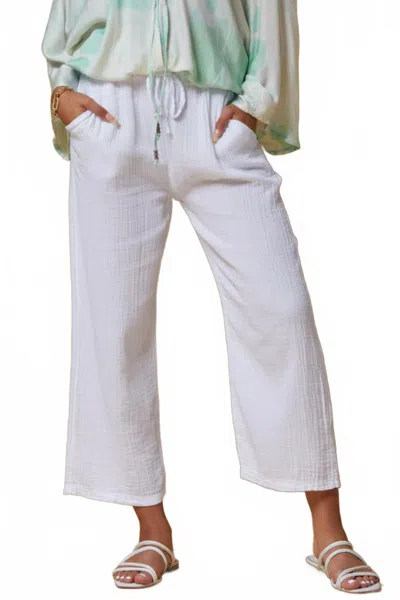Scandal Italy Italian Cotton Bells Pants In White