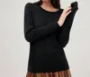Scandal Italy Ivy Long Sleeve Sweater In Black In Black