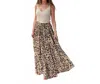 Scandal Italy Leoparda Full Skirt In Brown In Brown