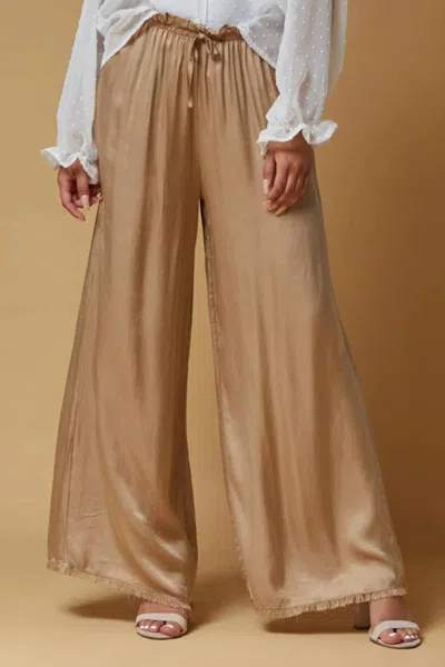 Scandal Italy Lola Pants In Caramel In Brown