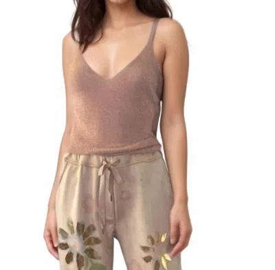 Scandal Italy Rio Tank In Rose Gold In Multi