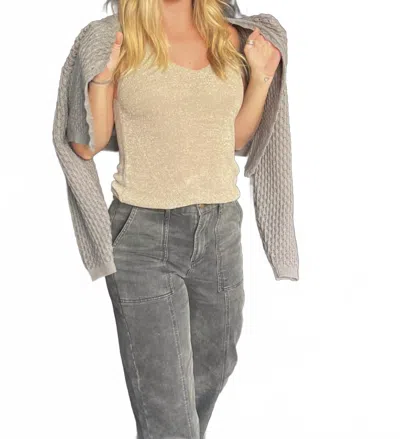 Scandal Italy Rio Tank Top In Champagne In Gray