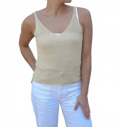 Scandal Italy Rio Tank Top In Taupe In Neutral