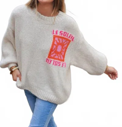 Scandal Italy Soleil Knit Sweater In Ivory In Neutral