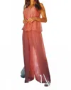 Scandal Italy Stella Sleeveless Jumpsuit In Blush In Brown