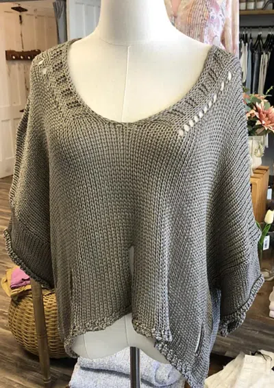 Scandal Italy Women's Lia Sweater In Taupe In Grey