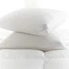 Scandia Home Lucerne Medium Down Pillow, Standard In White