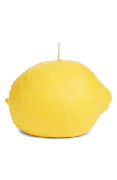 Scandles Large Lemon Candle In Yellow