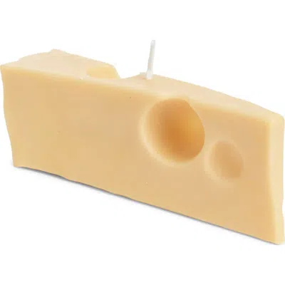 Scandles Swiss Cheese Candle In Yellow