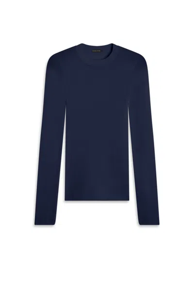 Scanlan Theodore Babywool Crew Sweater In Navy
