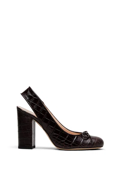 Scanlan Theodore Ballerina Slingback 9.5 In Mogano