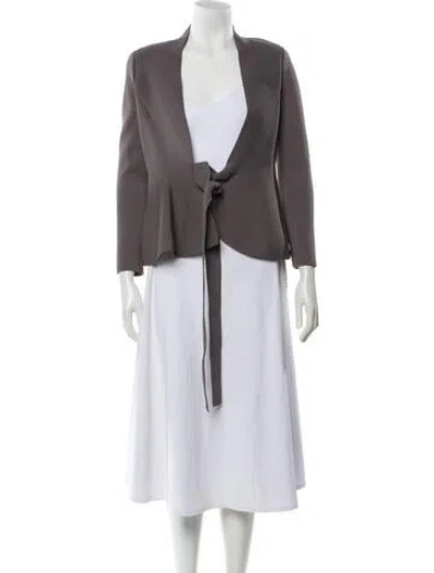 Pre-owned Scanlan Theodore Blazer In Gray