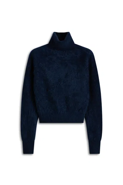 Scanlan Theodore Brushed Cashmere Shoulder Pad Sweater In Pink