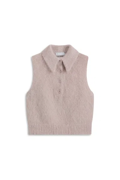 Scanlan Theodore Brushed Mohair Shirt Tank In Mink