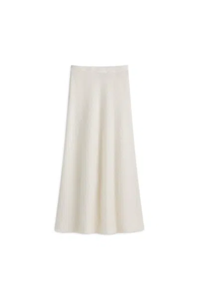 Scanlan Theodore Brushed Mohair Skirt In Neutral