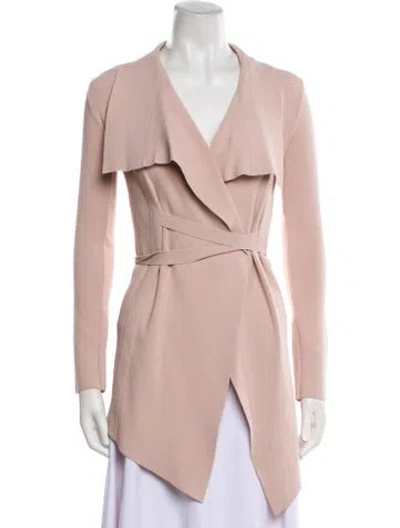 Pre-owned Scanlan Theodore Cable Knit Blazer In Pink