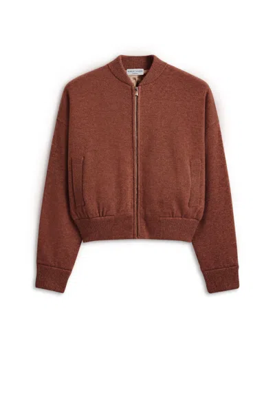 Scanlan Theodore Cashmere Bomber In Brown