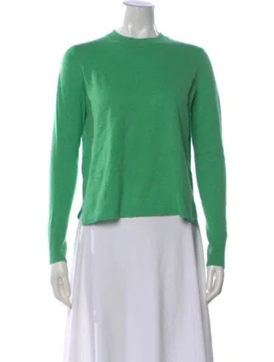 Pre-owned Scanlan Theodore Cashmere Crew Neck Sweater In Green