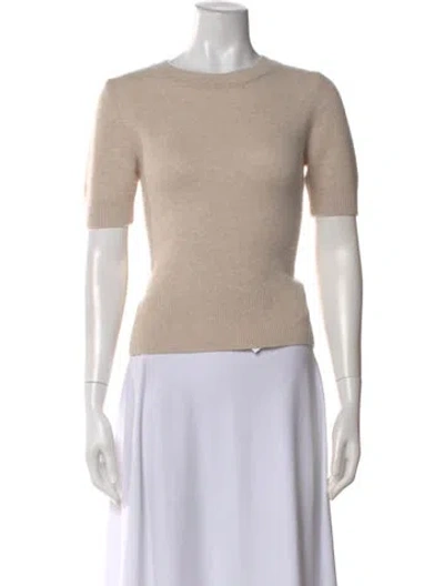 Pre-owned Scanlan Theodore Cashmere Crew Neck Sweater In Neutral