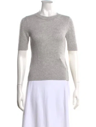 Pre-owned Scanlan Theodore Cashmere Crew Neck Sweater In White