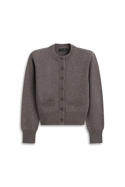 Scanlan Theodore Cashmere Wool Cardigan In Truffle