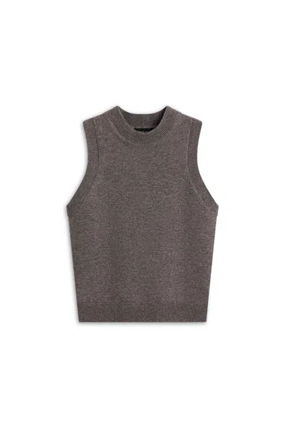 Scanlan Theodore Cashmere Wool Slim Tank In Gray