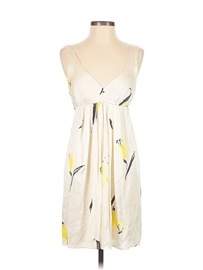 Pre-owned Scanlan Theodore Casual Dress In Ivory