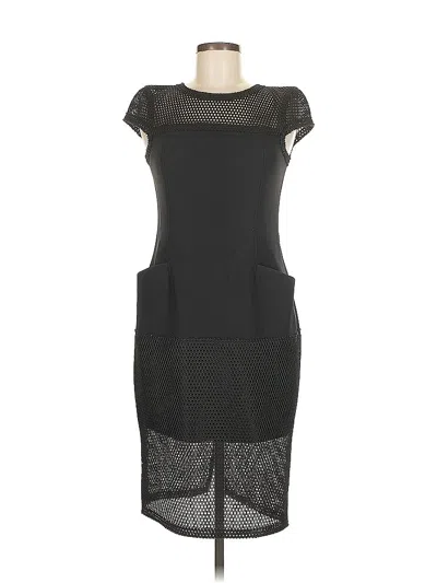 Pre-owned Scanlan Theodore Cocktail Dress In Black