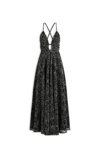 Scanlan Theodore Cornelli Gathered Gown In Black