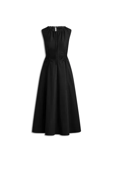 Scanlan Theodore Cotton Sateen Cargo Dress In Black