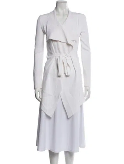 Pre-owned Scanlan Theodore Cowl Neck Sweater In White