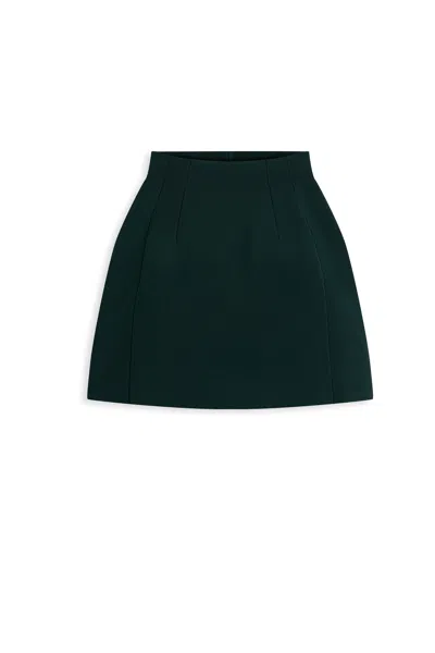 Scanlan Theodore Crepe Knit Peplum Skirt