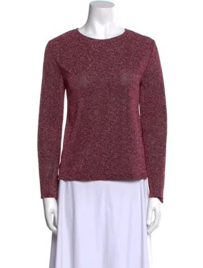 Pre-owned Scanlan Theodore Crew Neck Long Sleeve Sweatshirt In Pink