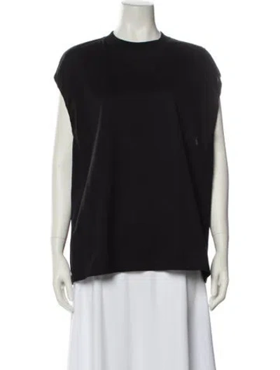 Pre-owned Scanlan Theodore Crew Neck Short Sleeve Top In Black