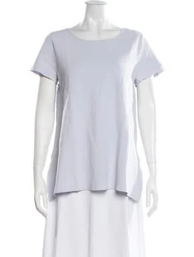 Pre-owned Scanlan Theodore Crew Neck Short Sleeve Top In White