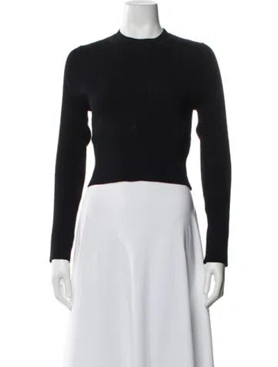 Pre-owned Scanlan Theodore Crew Neck Sweater In Black