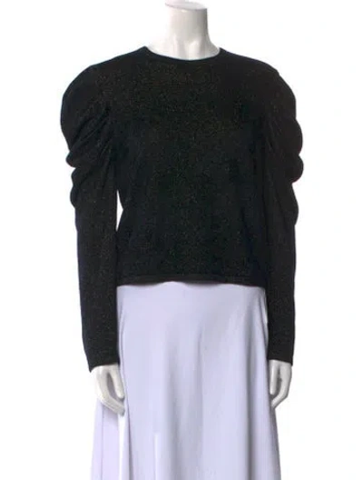 Pre-owned Scanlan Theodore Crew Neck Sweater In Black