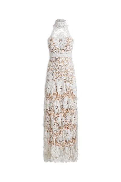 Scanlan Theodore Crochet Gown In White